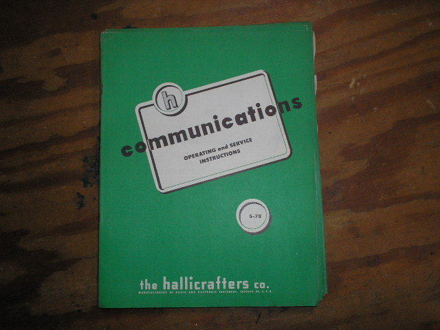 S-78 Receiver Operator Service Manual  
